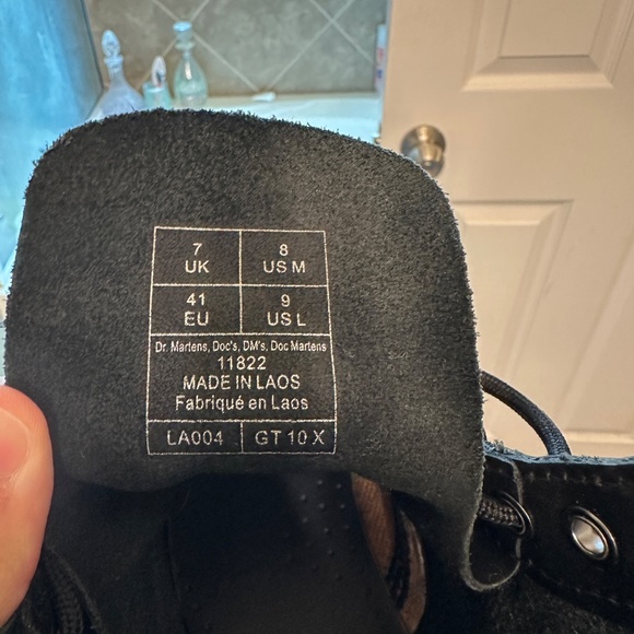 Docs Dr. Martens 1460 (11822) Nappa Leather Lace Up Boots Mens Size 8 - Picture 6 of 9